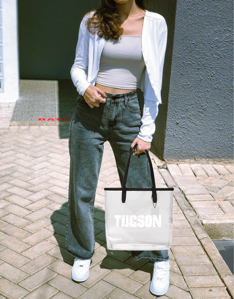 Clear Tote Bag for Easy Viewing - Tucson Subtle Logo