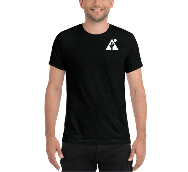 New! "Technical" Triblend Unisex Tshirt w/ saguaro icon
