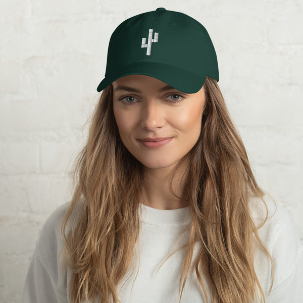 Super Cool Hats in 8 Colors! Modern White Saguaro Logo