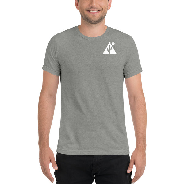 New! "Technical" Triblend Unisex Tshirt w/ saguaro icon