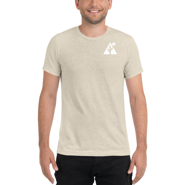 New! "Technical" Triblend Unisex Tshirt w/ saguaro icon