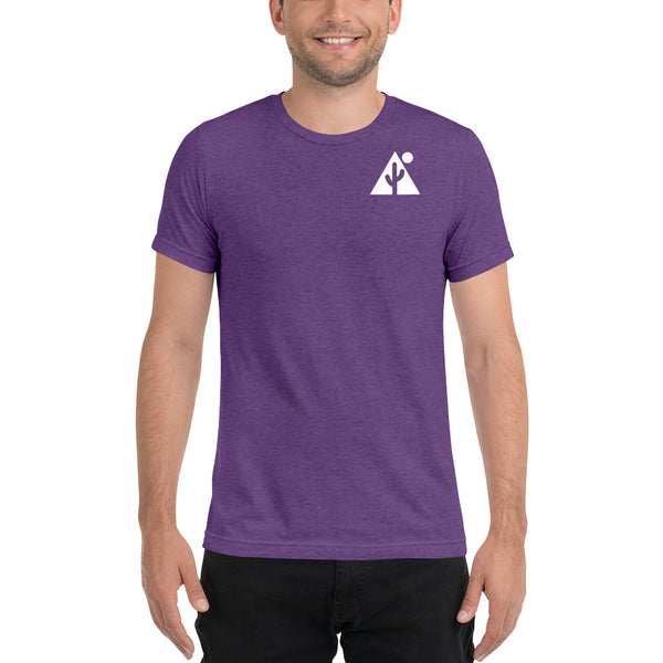 New! "Technical" Triblend Unisex Tshirt w/ saguaro icon