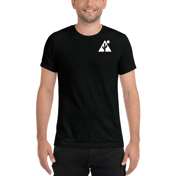 New! "Technical" Triblend Unisex Tshirt w/ saguaro icon